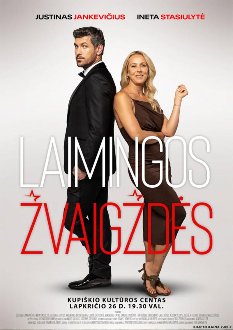 Justinas Krisiūnas „Laimingos žvaigždės“ (2025 m., Trukmė: 1 val 45 min)