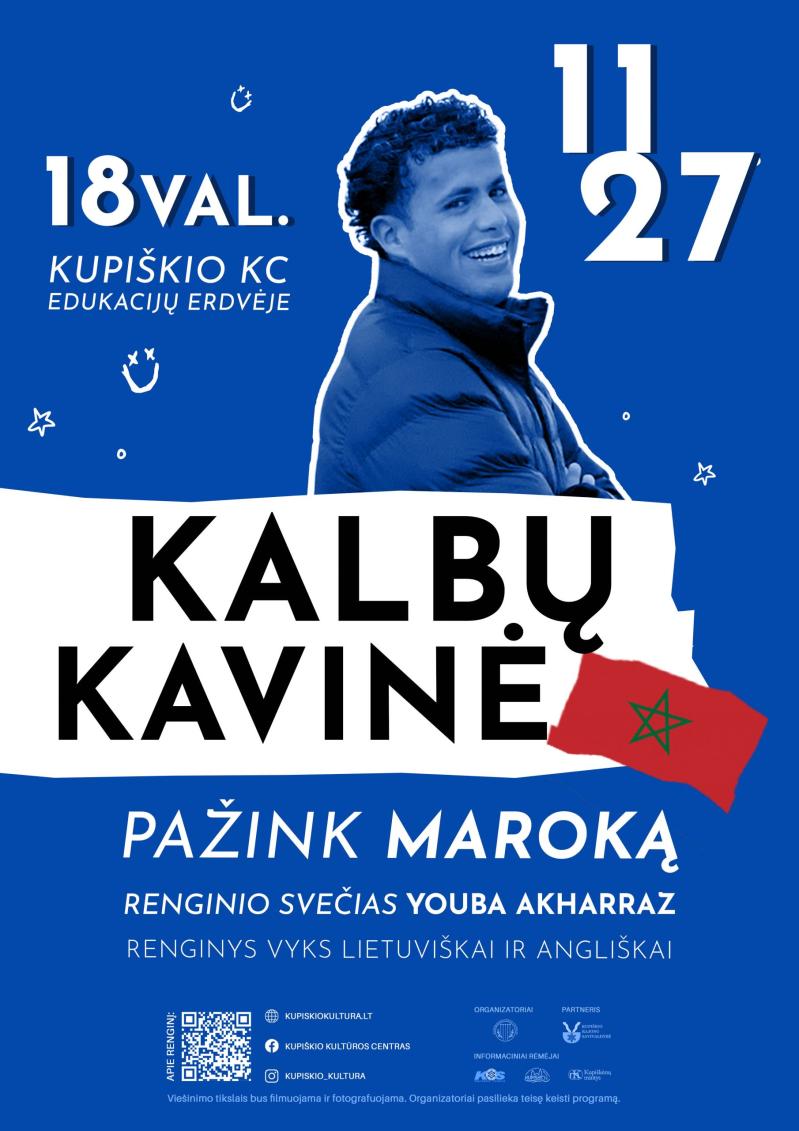 Kalbų kavinė „Pažink Maroką“ / Renginio svečias Youba Akharraz iš Maroko