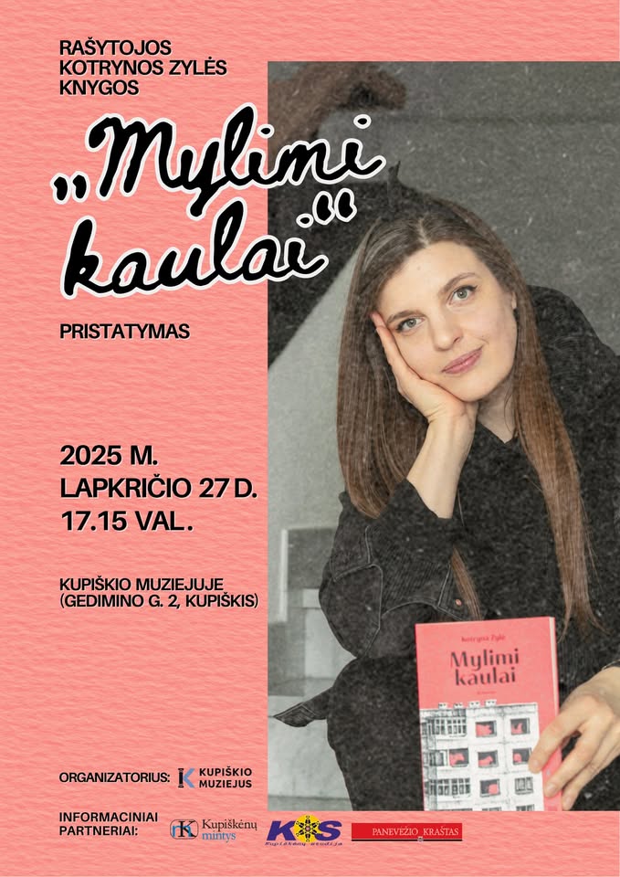 Rašytojos Kotrynos Zylės knygos „Mylimi kaulai“ pristatymas