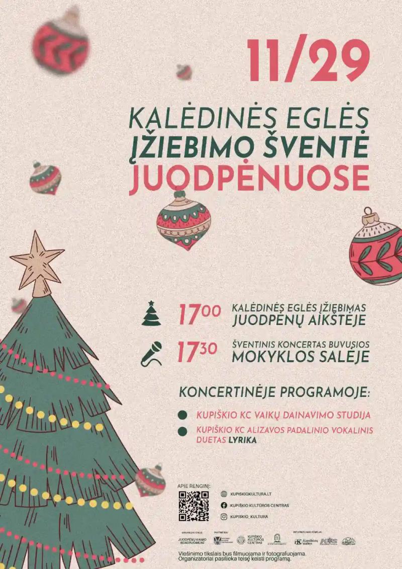 Kalėdinės eglės įžiebimas Juodpėnuose!