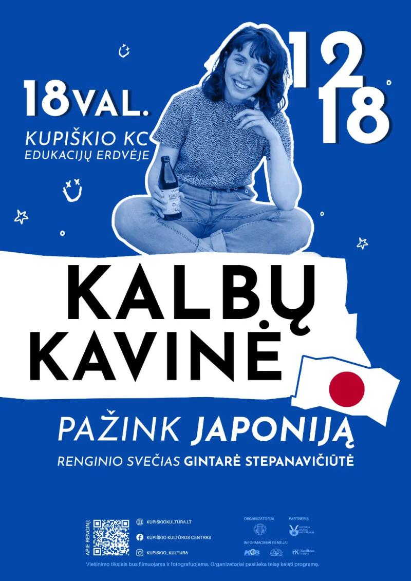 Kalbų kavinė su Gintare Stepanavičiūte „Pažink Japoniją“