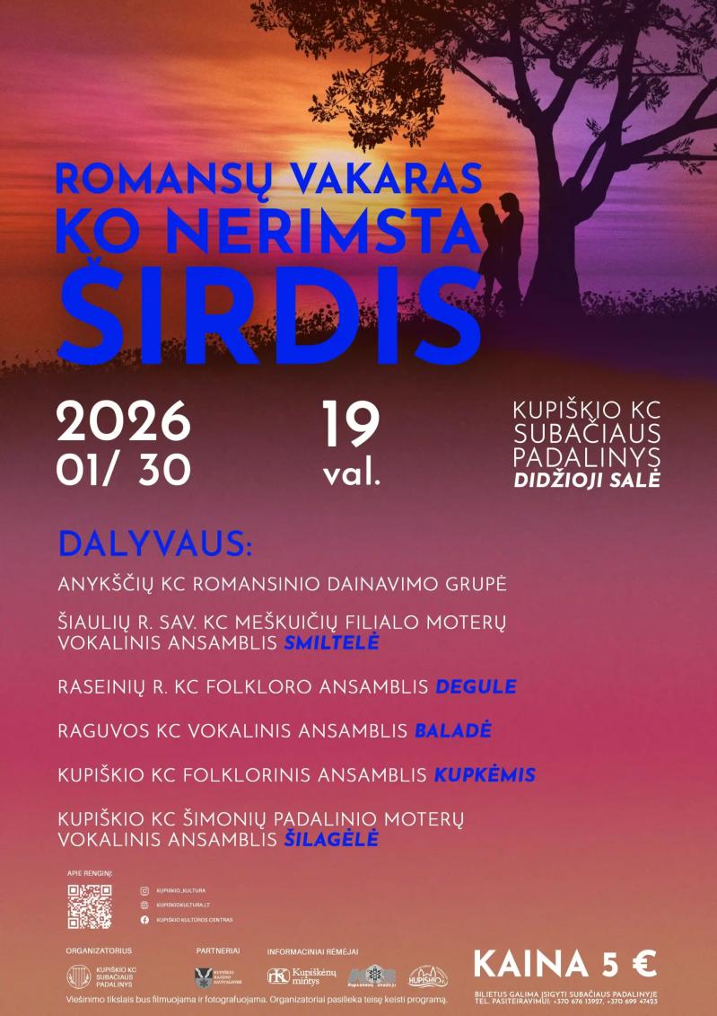 Romansų vakaras „Ko nerimsta širdis“