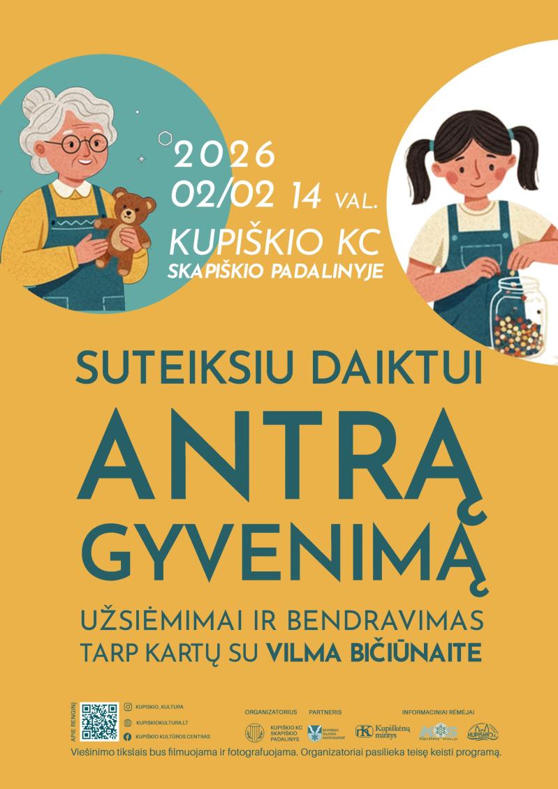 Užsiėmimas ir bendravimas „Suteiksiu daiktui antrą gyvenimą“