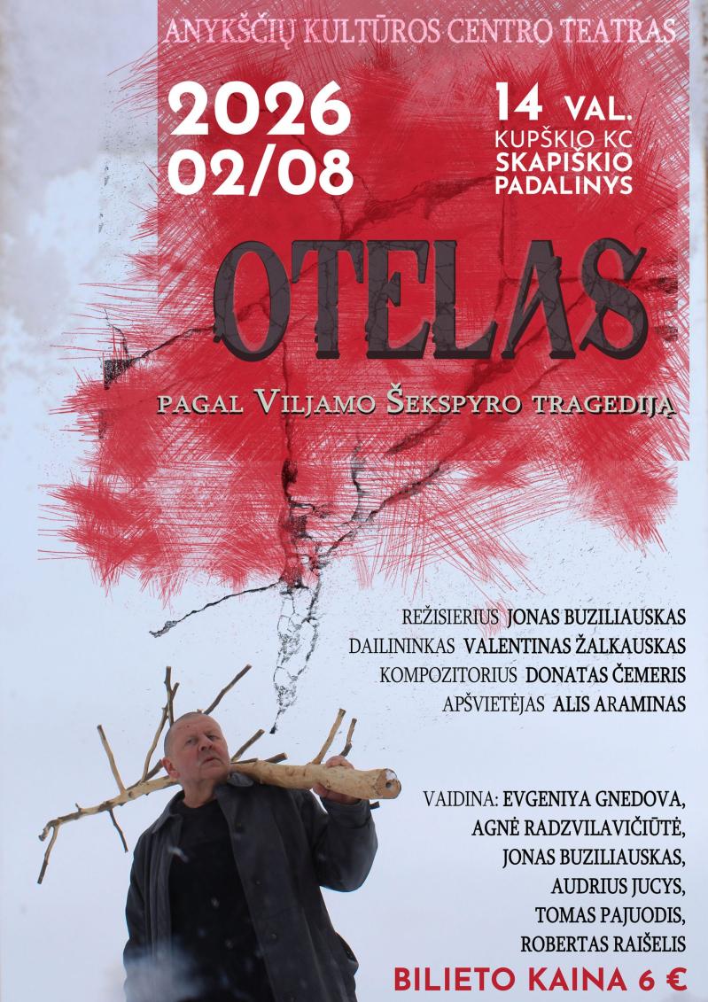 Spektaklis „Otelas“ / Režisierius Jonas Buziliauskas