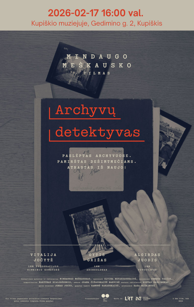 Mindaugo Meškausko dokumentinio filmo „Archyvų detektyvas“ (2025 m., Trukmė: 1 val 25 min)peržiūra