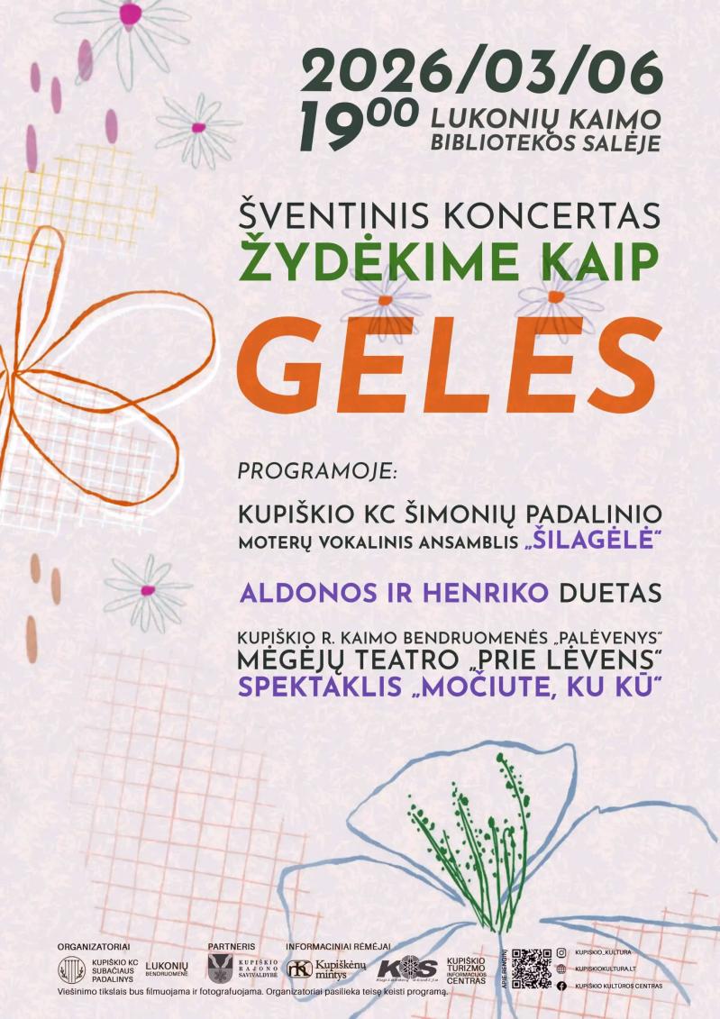 Šventinis koncertas „Žydėkime kaip gėlės“ Lukonyse