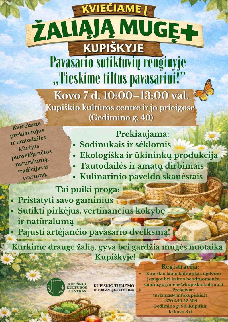 Kviečiame į žaliąją mugę Kupuškyje