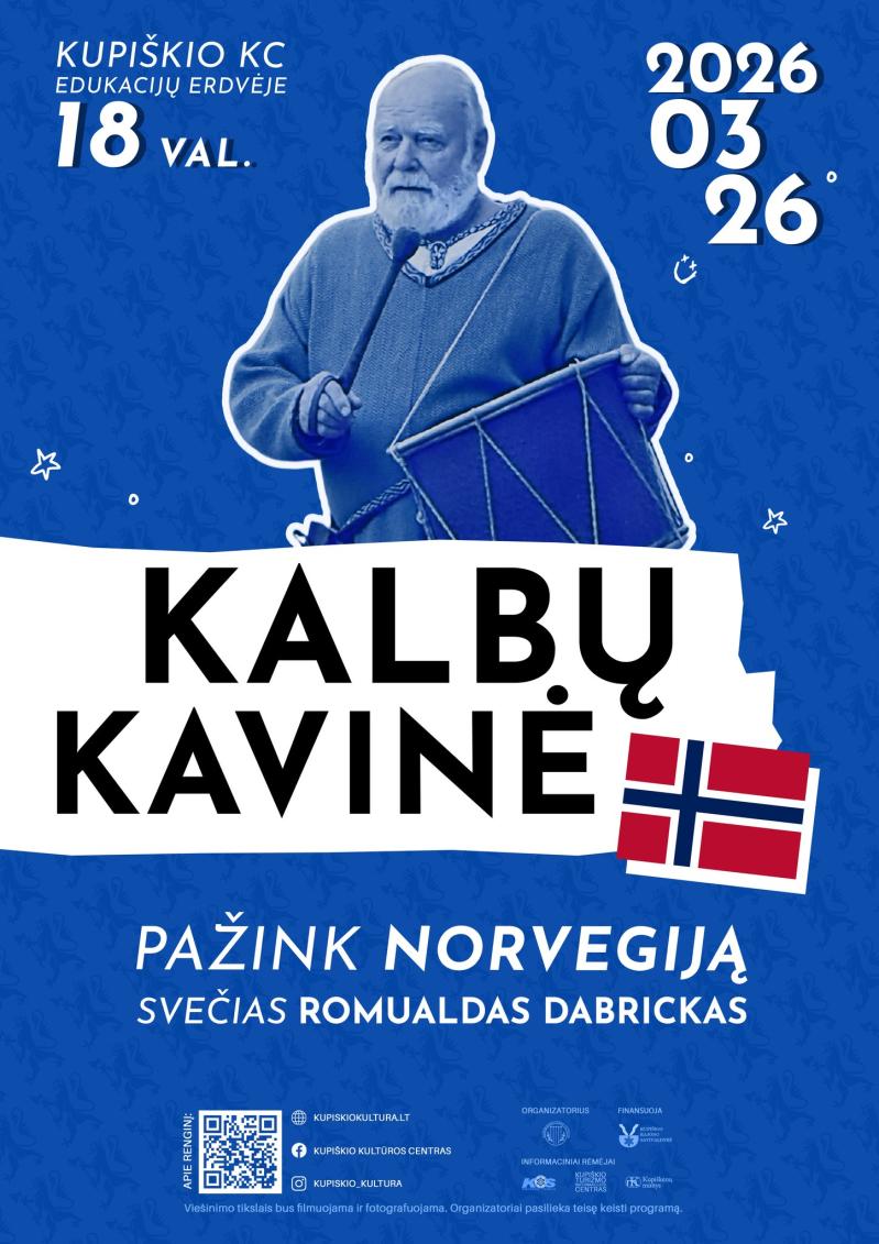 „Kalbų kavinė“ Pažink Norvegiją / Svečias tautodailininkas ir etnokultūros puoselėtojas Romualdas Dobrickas