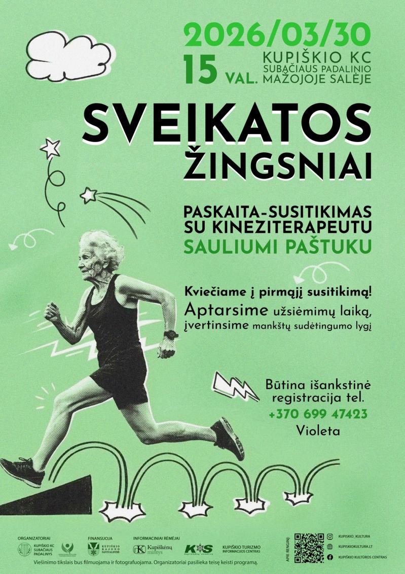 Paskaita - susitikimas „Sveikatos žingsniai“