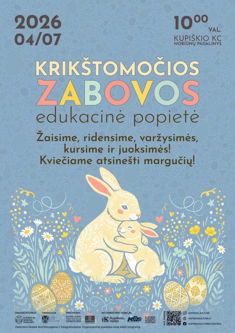 Edukacinė popietė „Krikštomočios zabovos“