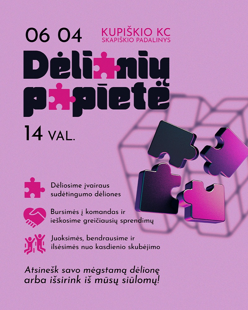Dėlionių popietė