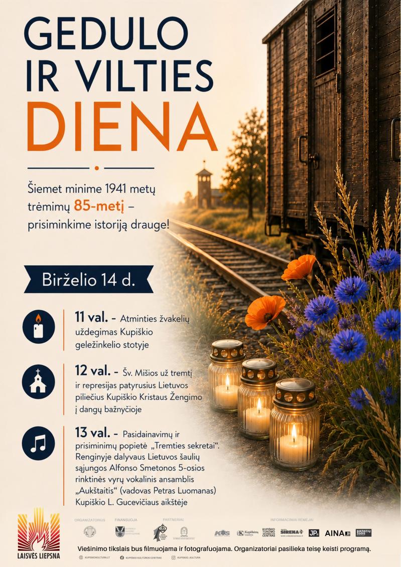 Gedulo ir vilties dienos minėjimas / Programa