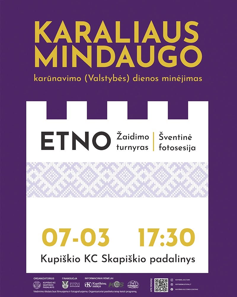 Lietuvos Karaliaus Mindaugo karūnavimo diena / Žaidimo turnyras „Etno“ / Šventinė fotosesija