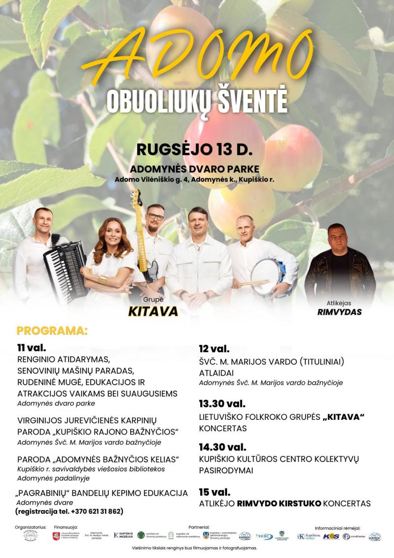 Adomo obuoliukų šventė / Programa