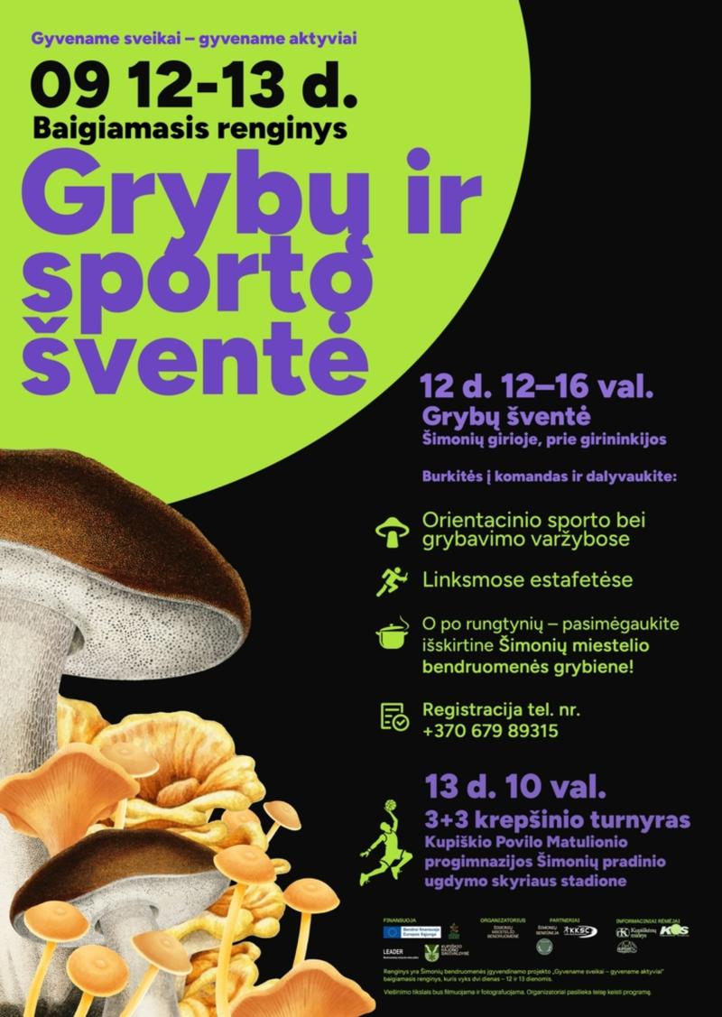 Grybų ir sporto šventė / Antroji diena