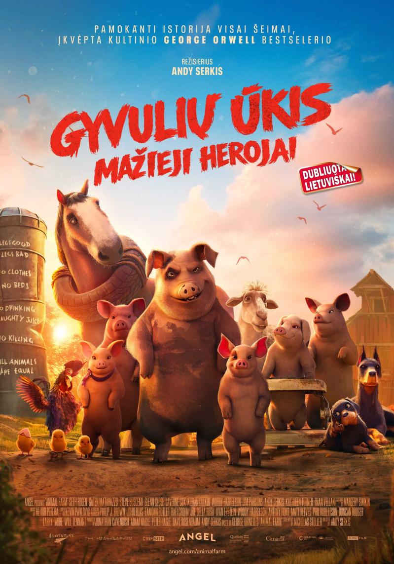 Andy Serkis „Gyvulių ūkis: Mažieji herojai“ (2025 m., Trukmė: 1 val. 35 min)