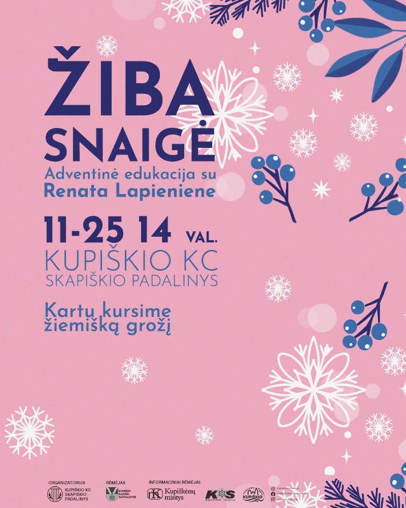 Adventinė edukacija su Renata Lapiene „Žiba snaigė“