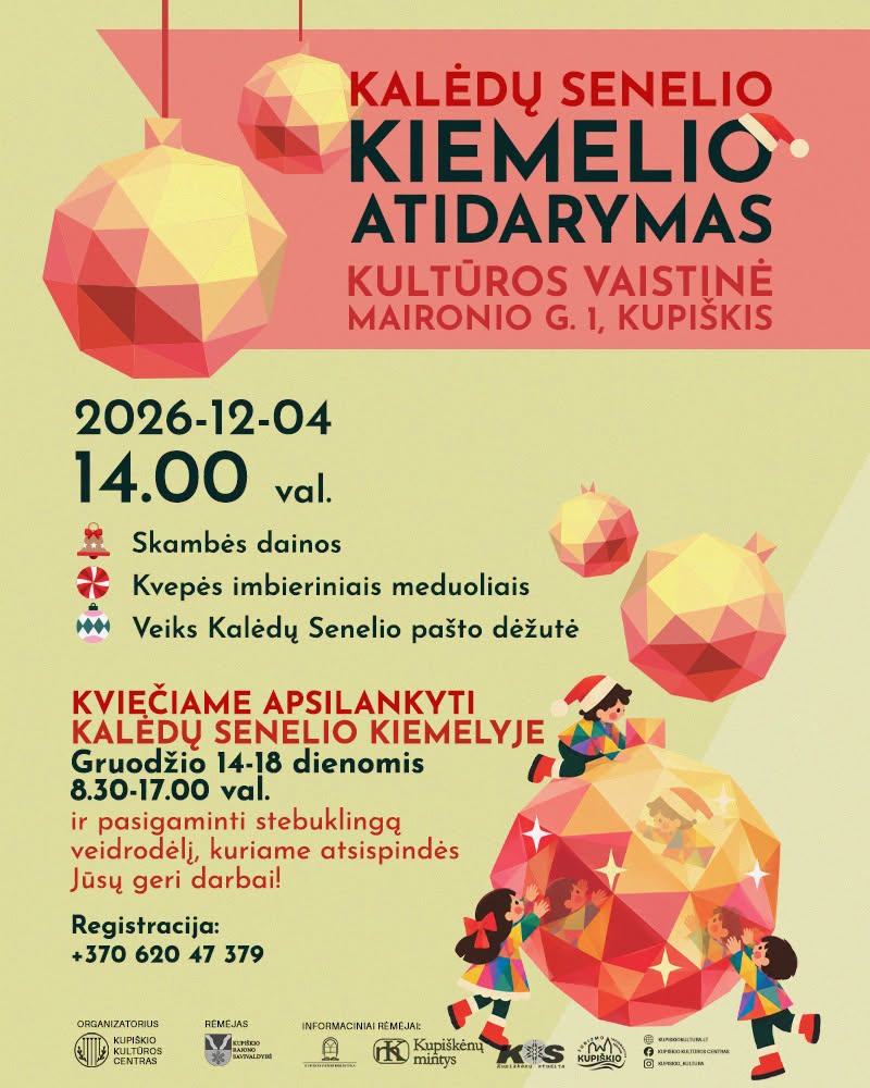 Kalėdų senelio kiemelio atidarymas